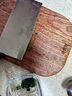锦木源乌檀木实木切水果板家用整木婴儿宝宝辅食专用小砧板小菜板案板 乌檀整木-37*20*2cm 长方形 实拍图