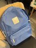 CILOCALA双肩包女M+号登山包校园电脑包大容量旅行包上班出游背包帆布书包 SKY-天空M+中号 实拍图