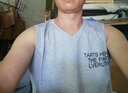 汉角 夏季男士潮牌运动坎肩t纯棉V领青年学生马甲韩版健身修身背心男潮流无袖恤时尚衣服 8015浅灰色 XL/175【120-135斤】 实拍图