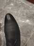 奥尔彼皮鞋男休闲真皮尖头透气软皮软底内增高男士英伦商务牛皮正装男鞋 黑色 40 实拍图