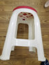和大人塑料凳子凳子家用凳子餐凳加厚高凳圆凳高凳防滑塑料凳板凳 红色1把装 实拍图