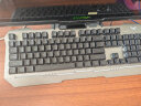 狼蛛（AULA）T101真机械手感键盘鼠标套装 有线键鼠套装 游戏办公电脑键盘 混光 吃鸡套装 金属面板 黑 实拍图