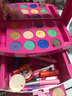 迪士尼爱莎公主儿童化妆品无毒小女孩舞台表演彩妆盒套装生日礼物玩具 【公主款】开心乐园迷你手提箱 实拍图
