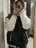 韩惠芷春秋季美式棒球服刺绣ins潮流韩版宽松学生外套女学院风夹克加绒 Y38黑色春秋款 【皮袖双层有内里】 M 【80-100斤】 实拍图