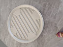 九千谷移动花盆托盘 万向轮托盘隐形轮移动托圆形米白色内径16.3cm 2967 实拍图