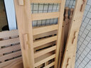 qianmoju实木儿童床拼接床带护栏榉木加宽床男孩女孩单人小床可定制上下铺 三面护栏（木蜡油款） 长150宽80高40（支持定制） 实拍图