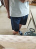 特步运动短裤男夏跑步裤七新款服饰透气耐磨宽松休闲裤健身跑步裤子男 冷峻蓝【梭织五分】 L 175 实拍图