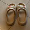 洁丽雅凉拖鞋女士夏季外穿防滑2024新款外出网红时尚沙滩厚底凉鞋女款夏 咖色【雪糕兔兔6个】 37-38 （适合36-37码） 实拍图