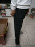 JEEP吉普裤子男休闲裤棉质秋冬季加绒宽松运动直筒长裤大码舒适裤子男 黑色-直筒（薄款） 3XL （建议145-160斤） 实拍图