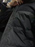 杰克·琼斯（JACK&JONES）冬季新款男士时尚休闲百搭上衣字母刺绣立领拼色羽绒服外套男装 黑色-E40 180/100A/L 实拍图