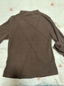 欧莎（OSA）半高领双面德绒打底衫T恤女秋冬2025年新款保暖内搭上衣大码 咖色A L 实拍图
