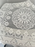 叕二叕 复古蕾丝镂空桌布法式浪漫茶几圆桌冰箱盖布餐桌布垫 90*90cm 实拍图
