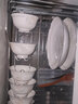 红牡丹 陶瓷金边米饭碗轻奢面碗汤碗家用景德镇餐具中式碗组合乔迁碗碟 10件套（4.5高脚碗6个+8饭4个） 实拍图