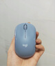 罗技（Logitech）M221无线鼠标(M220造型)usb无线静音鼠标笔记本台式电脑mac无线办公鼠标中小手电池小巧便携 多彩 雾霭蓝 实拍图
