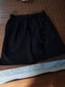 QGF 休闲短裤女潮牌高腰显瘦设计感小众阔腿五分裤学生夏季百搭裤子 黑色 XL 实拍图