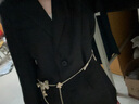 妙奕嘉休闲西装外套女装秋冬高级感2025新款正装职业通勤冬毛呢西服外套 两粒扣西装外套【黑色】 M 【建议80-100斤】 实拍图