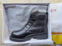 强人羊毛保暖户外男靴马丁靴头层牛皮军迷棉靴子 固特异防寒靴  黑 40 实拍图