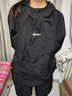 罗蒙（ROMON）冲锋夹克男女户外运动登山服连帽外套防风防水风衣情侣款黑色L 实拍图