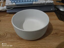 北欧创意陶瓷哑光汤碗沙拉碗 浓汤碗家用米饭碗法海钵餐具早餐碗 6寸碗-白色 实拍图