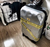 CRASH BAGGAGE意大利凹凸行李箱拉杆箱登机箱破损密码旅行箱万向轮新款男女 Silver拉链 24英寸 需托运，2人6-14天旅途 实拍图