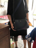 苡夏 包包女包2021新款单肩包女韩版时尚斜挎包软皮中年妈妈包 黑色 实拍图