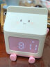 汉时（Hense）创意牛奶盒智能电子闹钟学生专用起床神器卧室时钟儿童闹钟HA2302 粉色 晒单实拍图