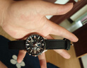 卡西欧（CASIO）商务休闲日韩手表男士太阳能闹钟防水钢带皮带石英腕表送男友礼物 EFR-303L-1A世界时间+地图 实拍图