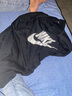 耐克（NIKE）官方舰店纯棉男夏季短袖T恤衫运动休闲经典简约透气圆领上衣半袖 AR5005-101/全棉亲肤/白色 L (175/92A) 实拍图