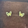 周大生黄金耳饰女5G足金双层蝴蝶金耳钉生日礼物送女友 小仙蝶 1.63g 实拍图