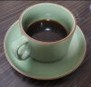SUCCOHOMEWARE 日式复古咖啡杯套装家用高档下午茶茶具办公室陶瓷杯子茶杯水杯 橄榄绿咖啡杯（一杯一碟一勺） 实拍图
