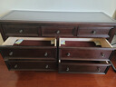 方寸毫厘斗柜 实木斗柜 客厅玄关柜卧室床前柜电视柜美式乡村抽屉储物柜子 七斗柜 深胡桃色 (整装柜体发货) 实拍图