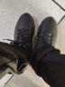 鸿星尔克男鞋运动鞋2025秋冬新款红星网面透气男士休闲网鞋旅游跑步鞋子男 【皮面防水】正黑 42 （现货速发） 实拍图