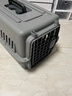瓜洲牧宠物航空箱猫笼子便携外出车载狗狗托运箱狗笼大型犬专用国航出行 灰色【送挂碗+隔板+尿垫】 实拍图