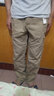 泽荃（zequan）新款阔腿裤男士多口袋工装裤秋冬大码直筒休闲裤男装户外宽松长裤 B2228土黄色 XL 【适合体重140-160斤】 实拍图