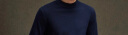 鄂尔多斯1980【挚简系列】男装半高领羊绒针织衫基础款纯色针织毛衣男套衫 藏蓝 180/100A/XL 晒单实拍图