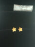 周大福 星星足金黄金耳钉(工费120) 约1.15g EOF58 实拍图