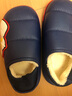 圣闲圣闲奥特曼儿童拖鞋冬季儿童棉拖鞋男童包跟保暖防水加绒宝宝棉鞋 宝蓝(包跟) 内长19cm 32/33适合5-6周岁 实拍图