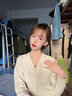 中国黄金（CHINA GOLD）黄金项链女妈妈款足金镶和田碧玉平安扣吊坠纪念日生日礼物送老婆 好运莲莲莲花平安扣吊坠赠银链 实拍图