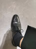 THOM WILLS三接头牛津鞋男士英伦风商务正装皮鞋夏季真皮透气男鞋新郎婚鞋 挺阔胶底款B881-1 39 /6.5码 实拍图