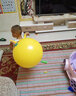 儿童拍拍羊角球宝宝小皮球球类玩具充气弹力玩具幼儿园婴儿手抓球充气玩具跳跳球早教中心手眼协调拍皮球小孩 黄色大象羊角球45cm 实拍图