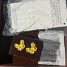 周大生黄金丝蝶舞蝴蝶耳钉足金耳饰蝴蝶耳钉计价黄金生日礼物 金丝蝶舞蝴蝶耳钉 2.15g 实拍图
