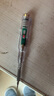德力西电气（DELIXI ELECTRIC）电笔电工专用高亮彩光测电笔测断线智能感应通断验电试电笔 测电笔（1支装+剥线钳+3电池） 实拍图