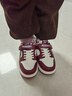 李宁天波品牌断码女童鞋子2025新款秋季儿童时尚运动鞋中大童低帮软底板鞋 酒红 30 实拍图