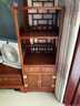 八方客红木家具非洲花梨（学名：刺猬紫檀）茶水柜中式全实木餐边柜 A款小号双层（48*32*126cm） 实拍图