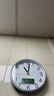 康巴丝（Compas）挂钟走时客厅办公室钟表挂墙简约创意时钟时尚石英钟现代挂表 c3221Y日历闪银(23*23cm) 实拍图