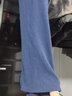 恒源祥磨毛秋衣秋裤男抗菌无痕薄款保暖内衣套装冬季情侣基础圆领打底衫 男款深海蓝220g M /165【无痕磨毛】 实拍图