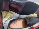 【发顺丰空运】上顿丹尼男鞋男士休闲乐福鞋头层牛皮鞋英伦大小码一脚蹬真皮懒人高档皮质商务轻便男鞋子 黑色 40 实拍图