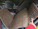 欧汉夏天汽车通风透气座垫靠垫货车中巴车教练车夏季加厚塑料凉垫坐垫 双圆平板-咖色 实拍图