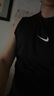耐克NIKE男运动速干背心 圆领无袖 柔软舒适打底衫FB7915-010 黑白XL 实拍图