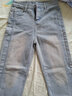 POUM牛仔裤男春夏美式高街水洗黄泥染微喇裤子男复古做旧直筒显高长裤 SXNZ-8807黄泥【常规】 S 实拍图
